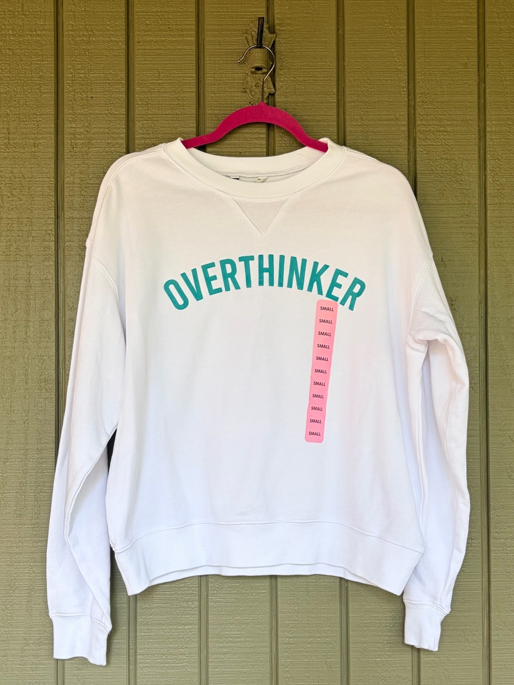 NWT Wildfox Overthinker Graphic Cotton Sweatshirt S